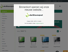 Tablet Screenshot of destempel.nl